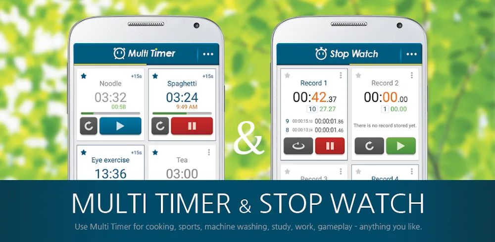 Multi Timer StopWatch MOD APK Cover