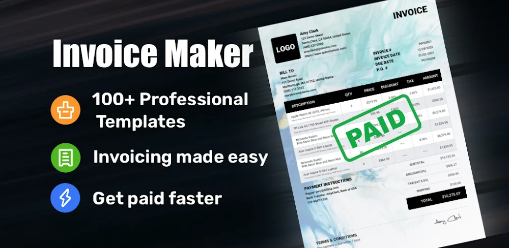 Invoice Maker MOD APK Cover