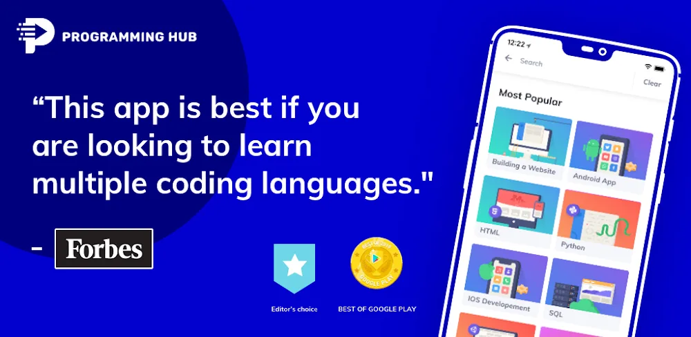 Programming Hub: Learn to code MOD APK Cover