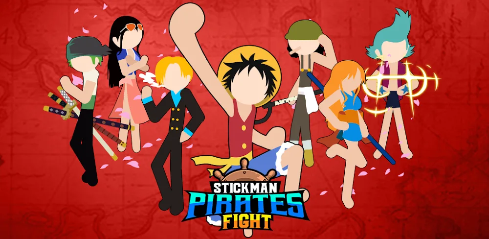 Stickman Pirates Fight MOD APK Cover