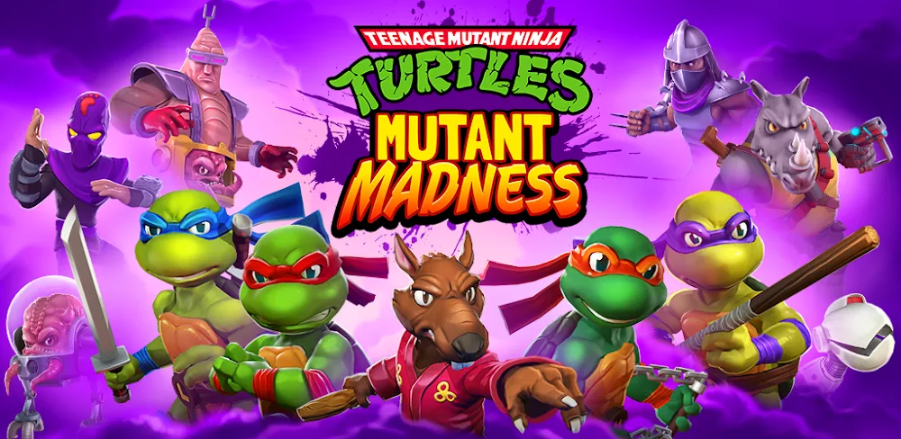 TMNT: Mutant Madness MOD APK Cover