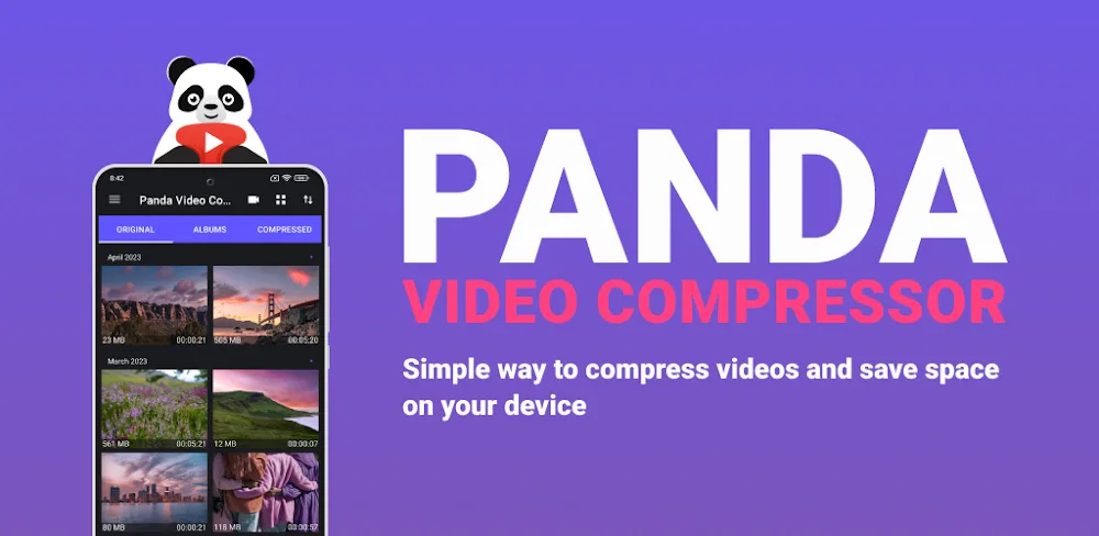 Video Compressor Panda Resizer MOD APK Cover