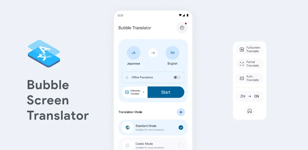 Bubble Screen Translate MOD APK Cover