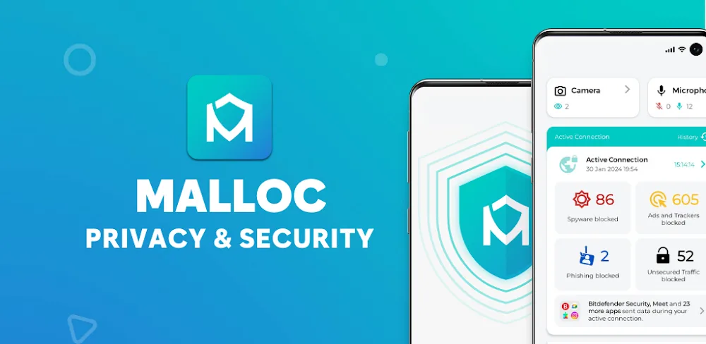 Malloc Privacy & Security VPN MOD APK Cover