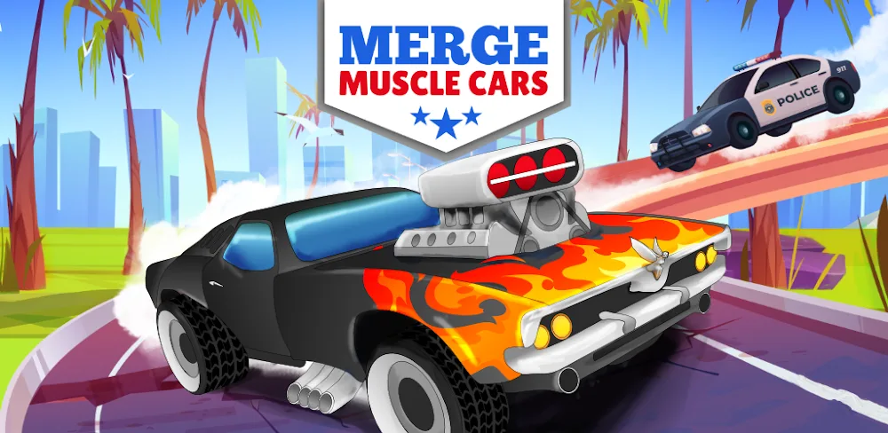 Merge Muscle Car: Cars Merger MOD APK Cover