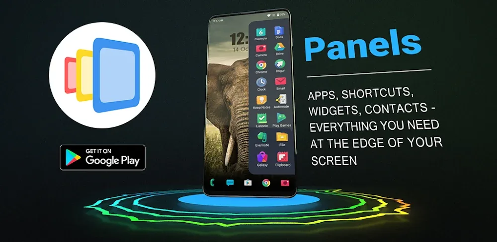 Panels sidebar, edge gestures MOD APK Cover