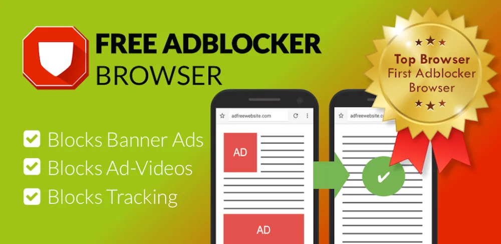 FAB Adblocker Browser: Adblock MOD APK Cover