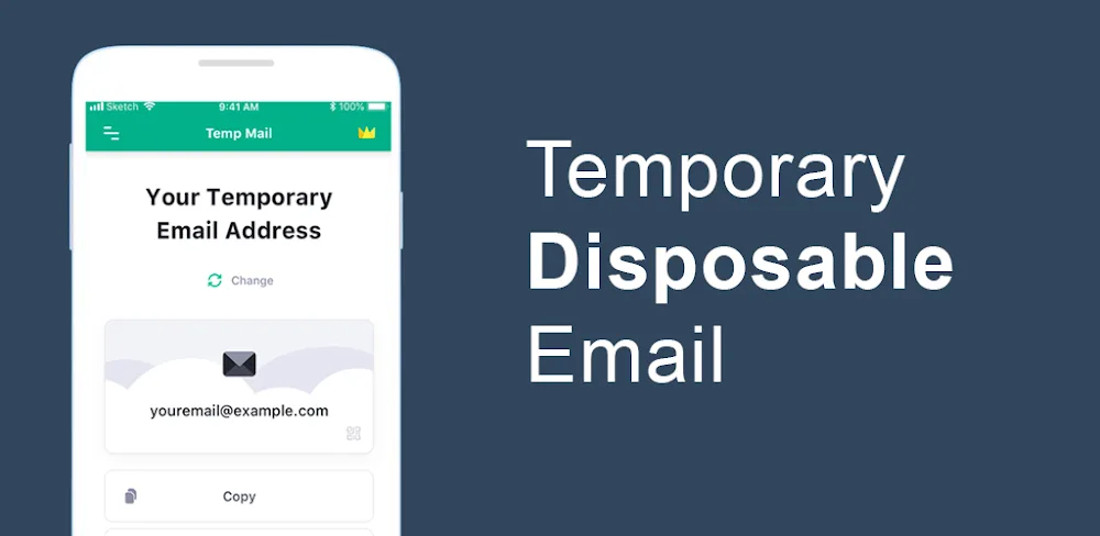 Temp Mail MOD APK Cover